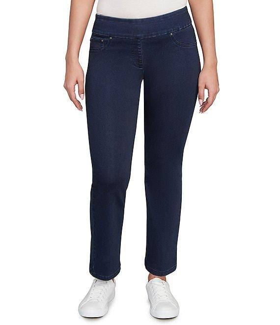 Ruby Rd. Petite Size Stretch Pull-On Slim Ankle Jeans Product Image