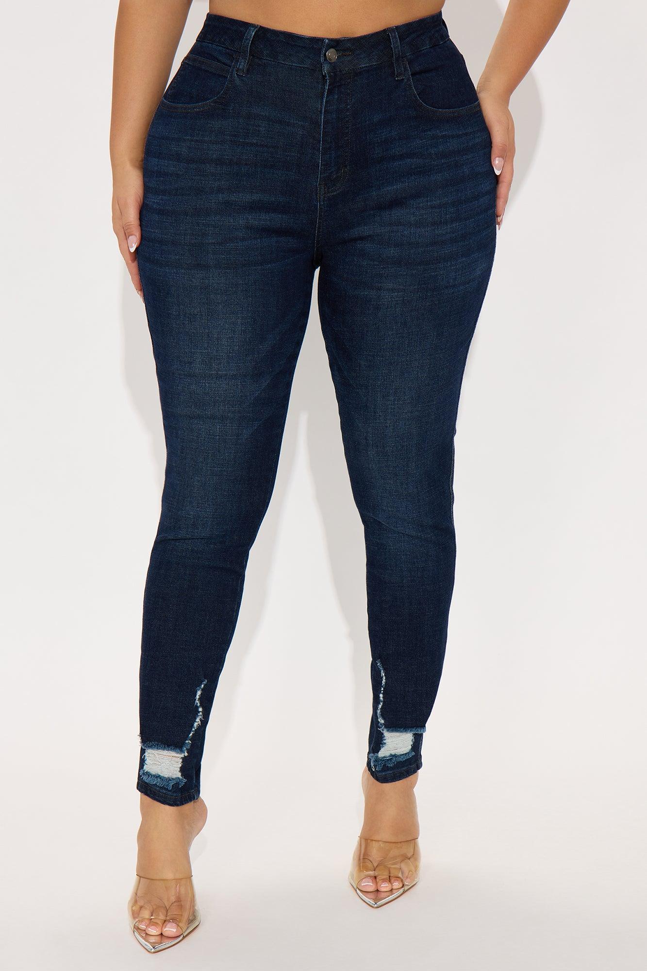 Long Story Short Sculpting Stretch Skinny Jeans - Dark Wash Product Image