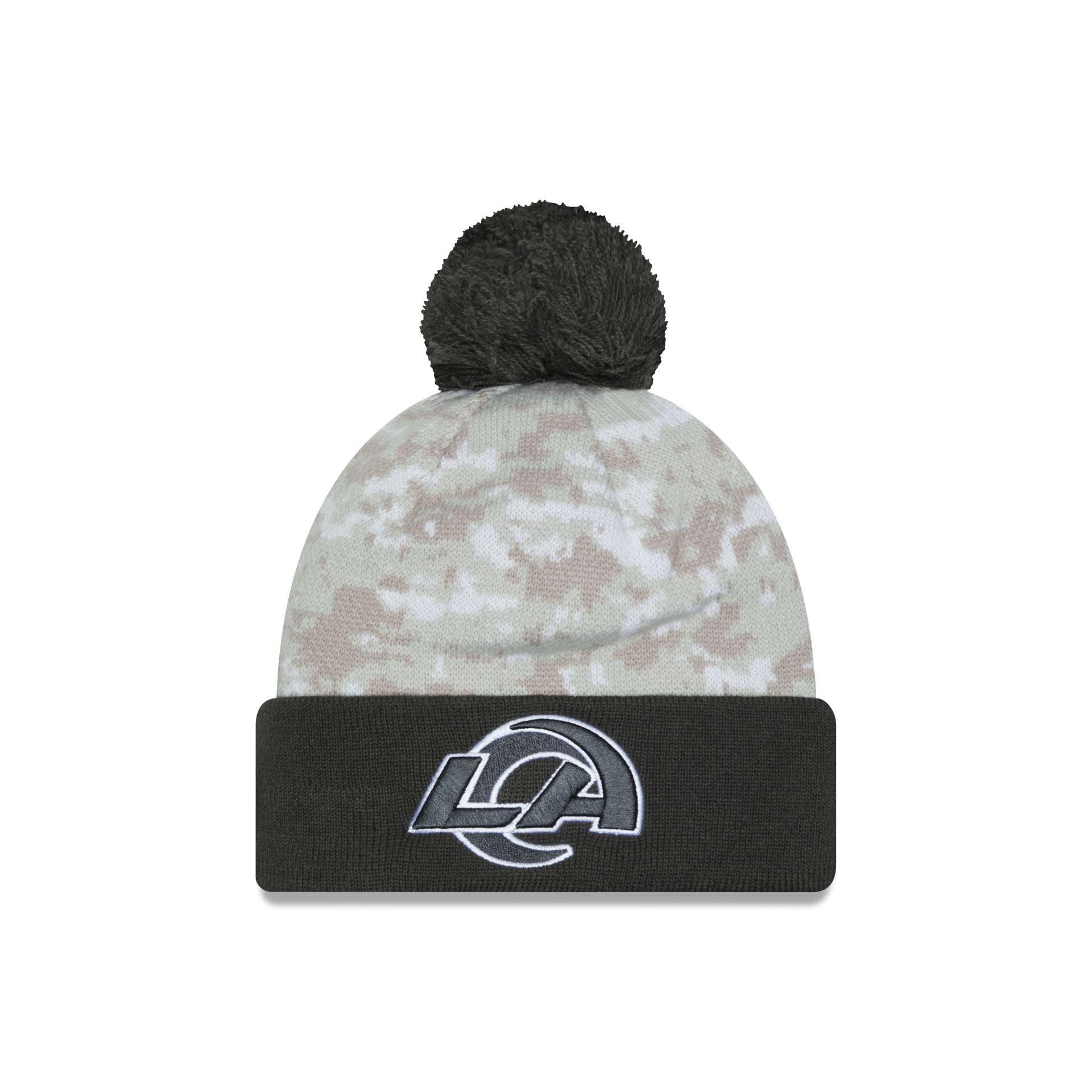 Los Angeles Rams 2024 Salute to Service Pom Knit Hat Male Product Image