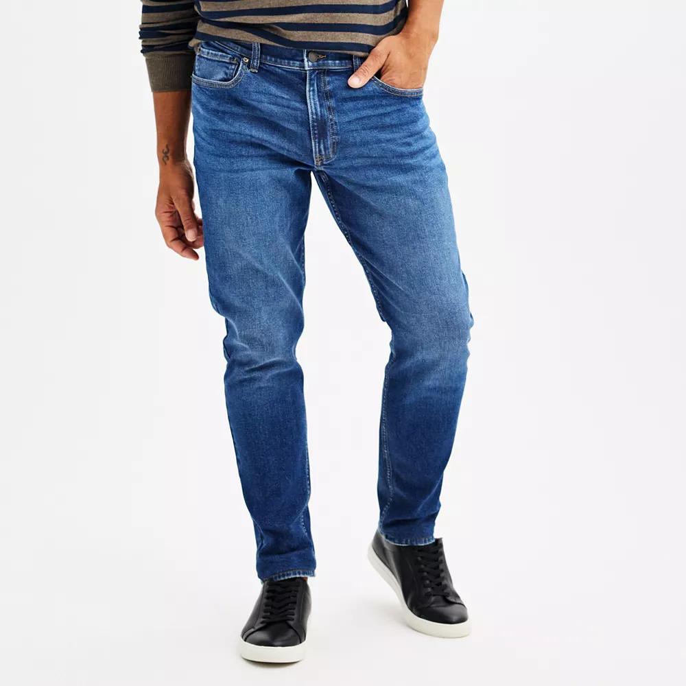 Men's Sonoma Goods For Life® Athletic Fit Jeans, Size: 32X34, Medium Blue Wash Product Image