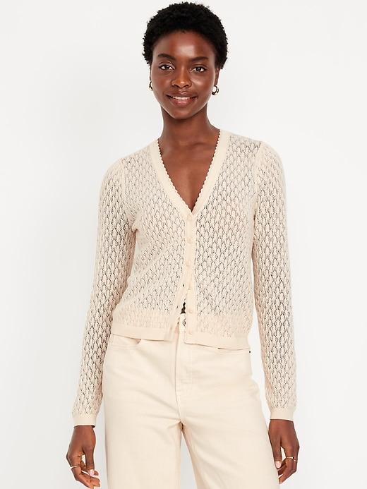 SoSoft Lite Pointelle Cardigan Product Image