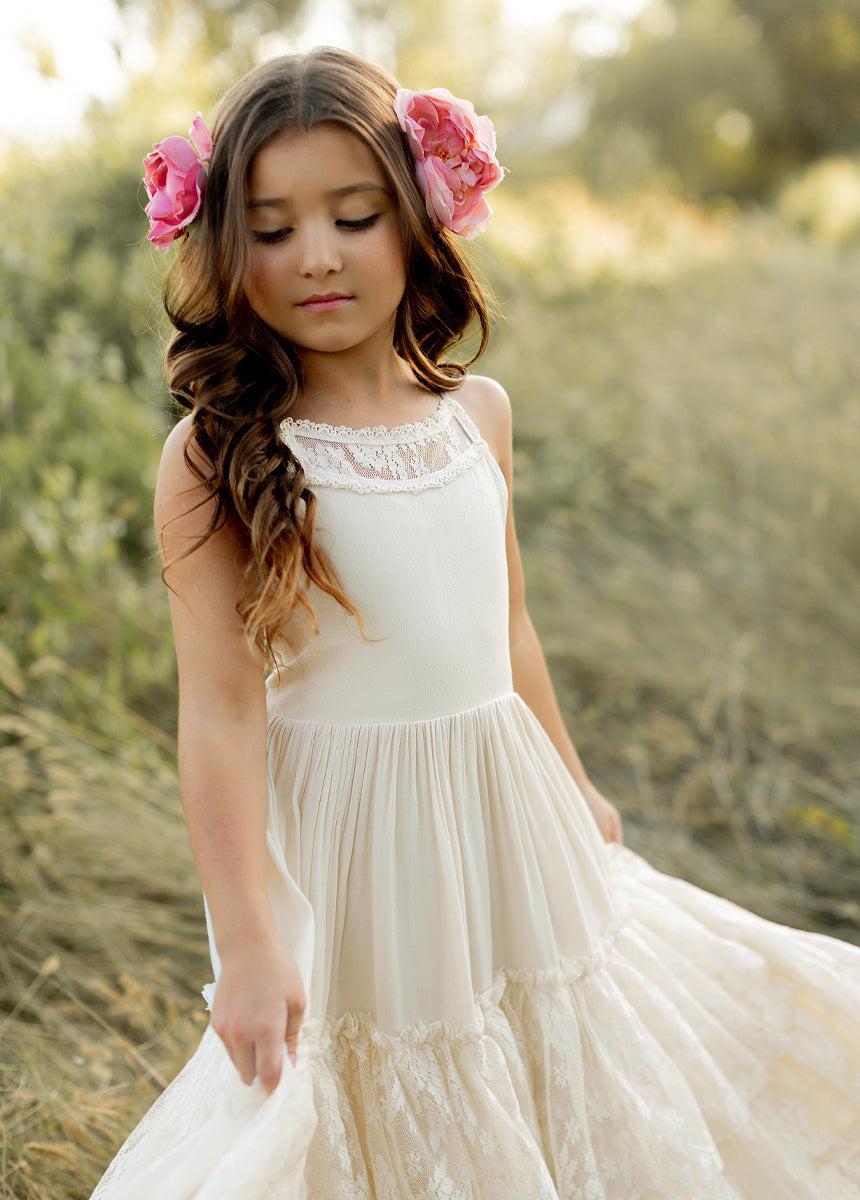 Catrin Dress in Cloud Girls Product Image