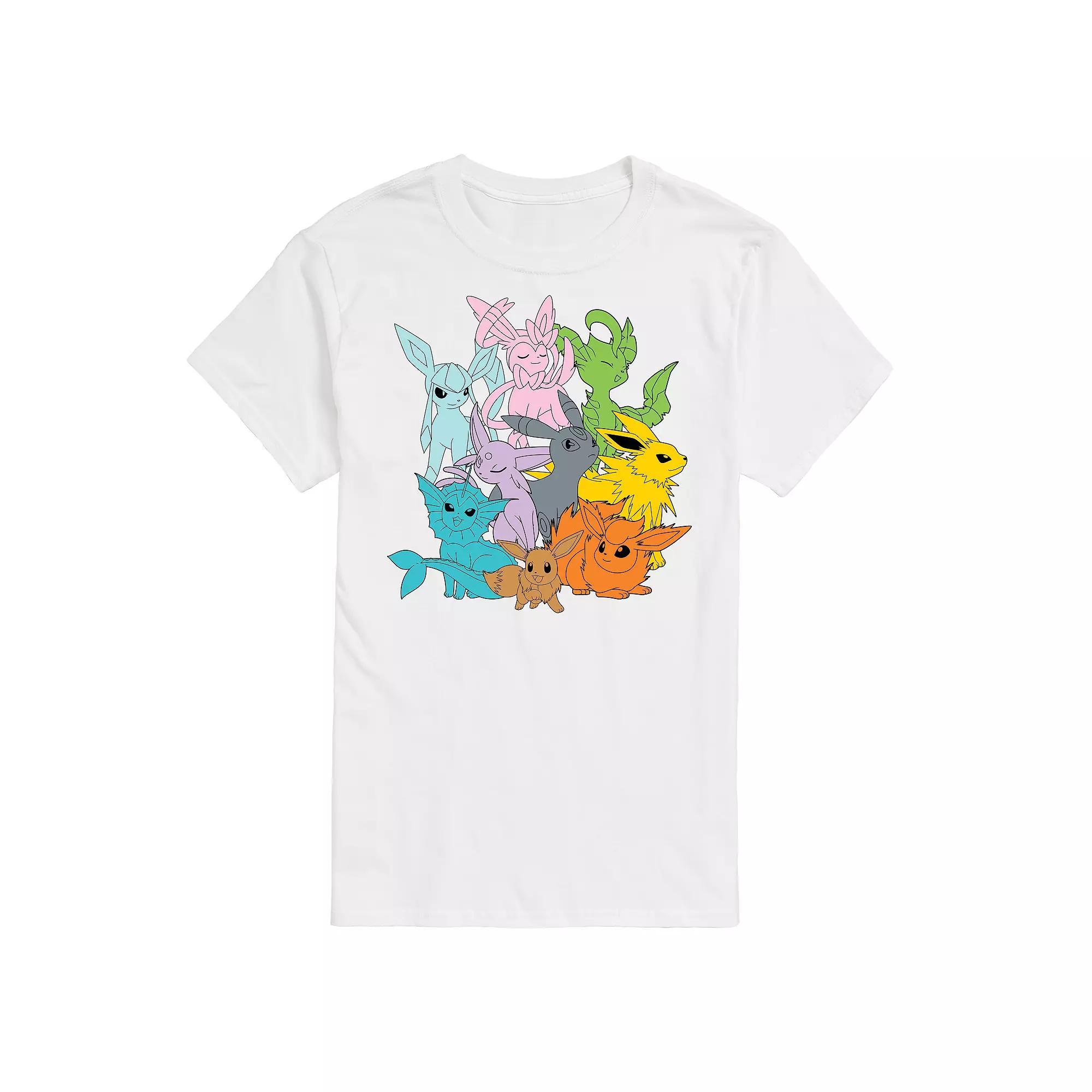 Big & Tall Pokemon Every Eeveelution Graphic Tee, Mens Product Image