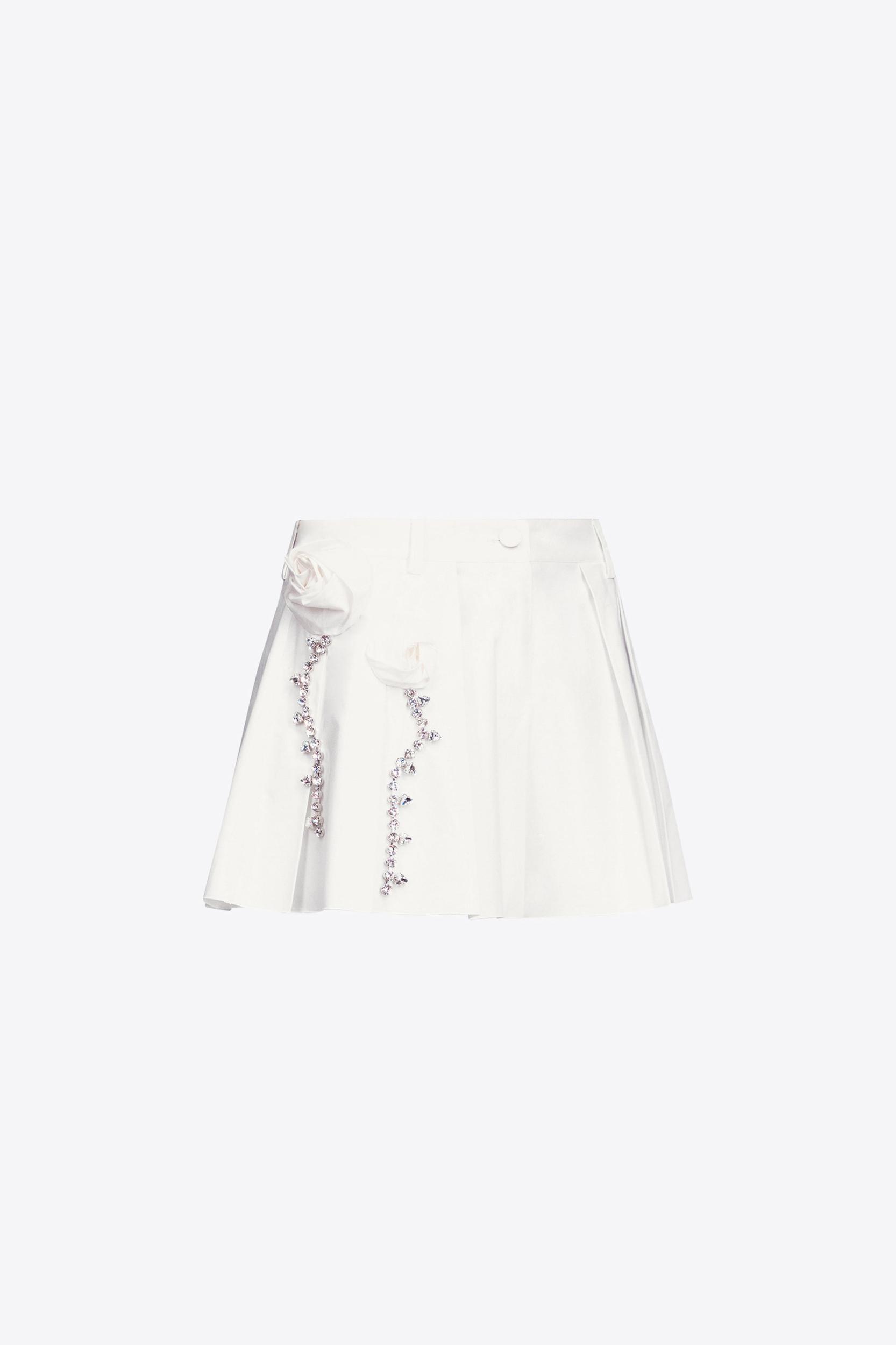 Crystal Rosette Poplin Skort Product Image