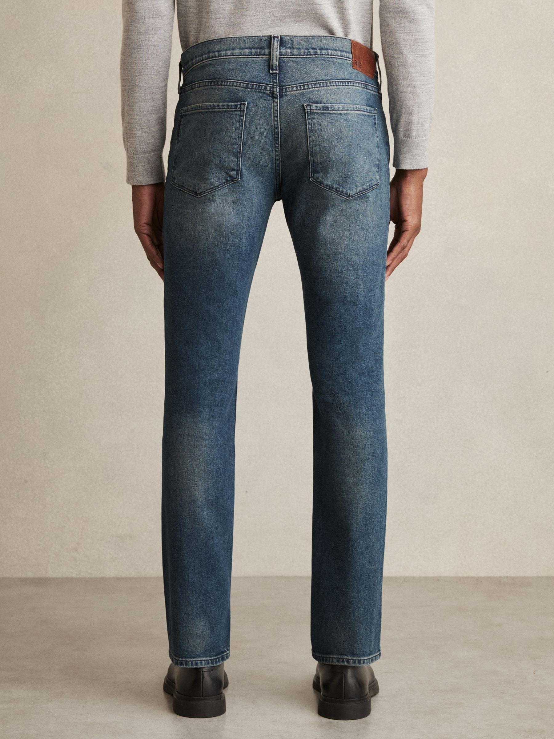 Paige Slim-Leg Jeans in Mid Blue Wash Product Image