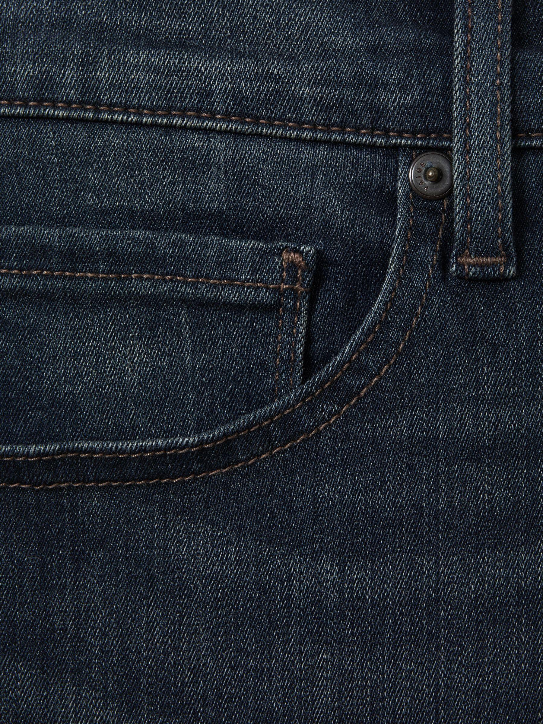 Paige Blue Straight Leg Jeans in Blue Product Image