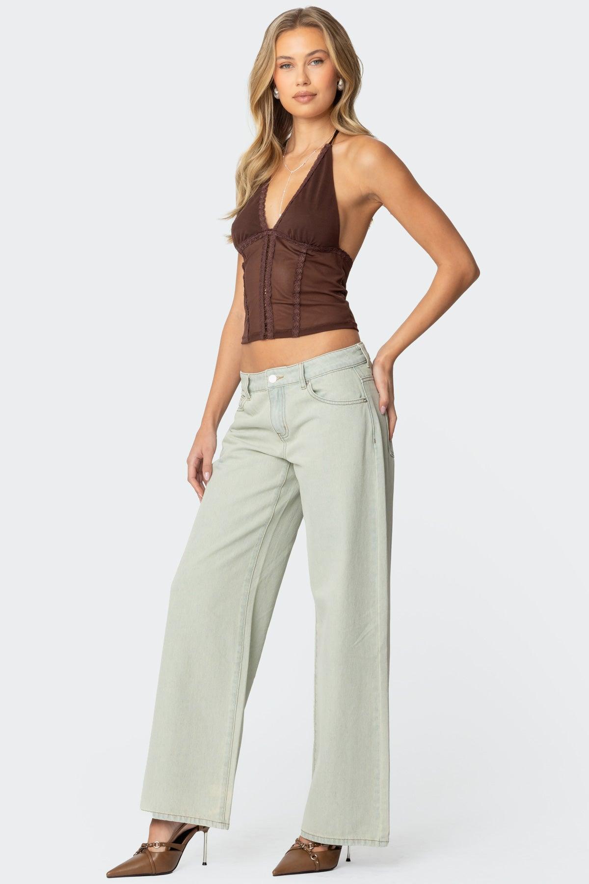 Raelynn Washed Low Rise Jeans Product Image