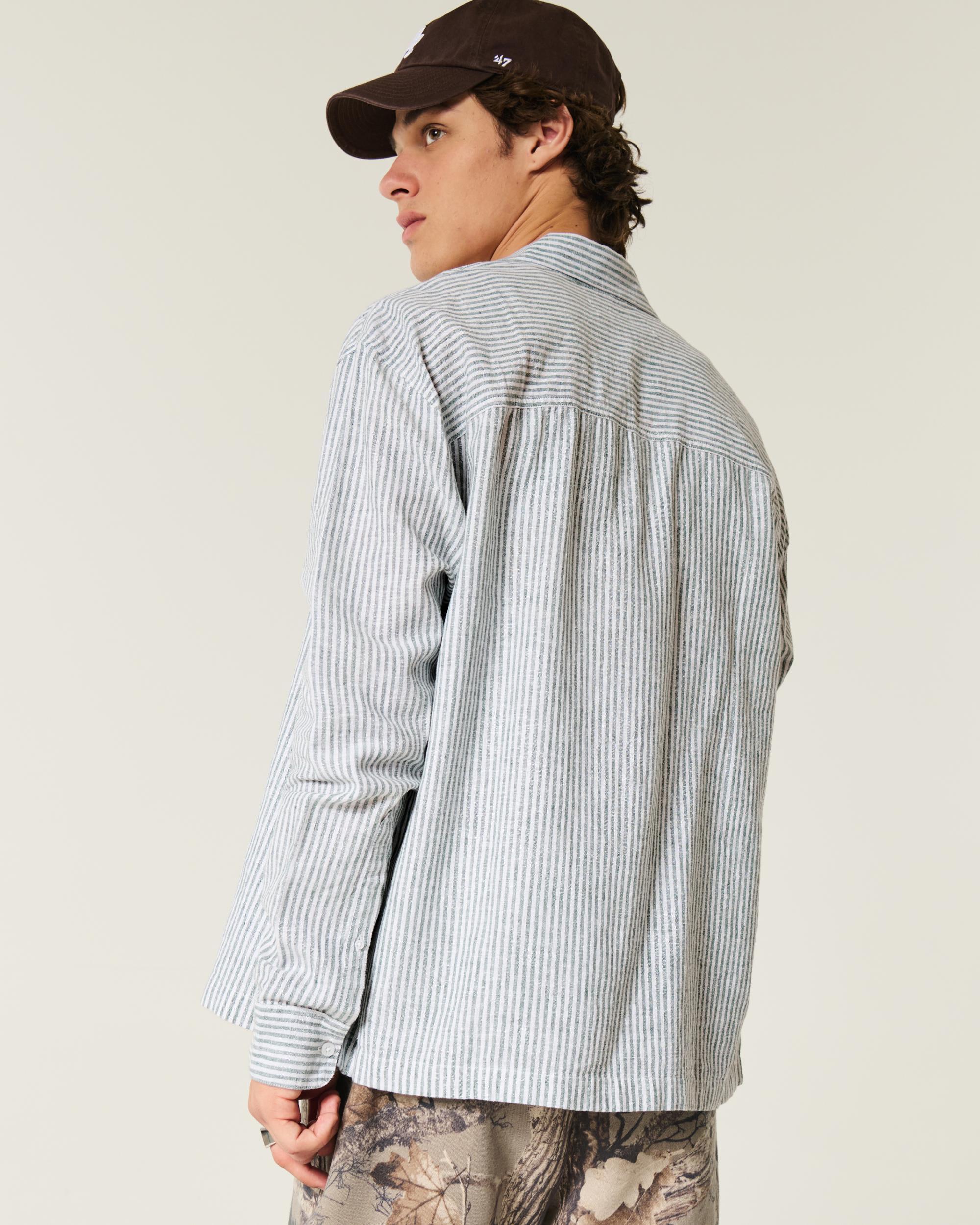 Relaxed Linen-Blend Shirt Product Image