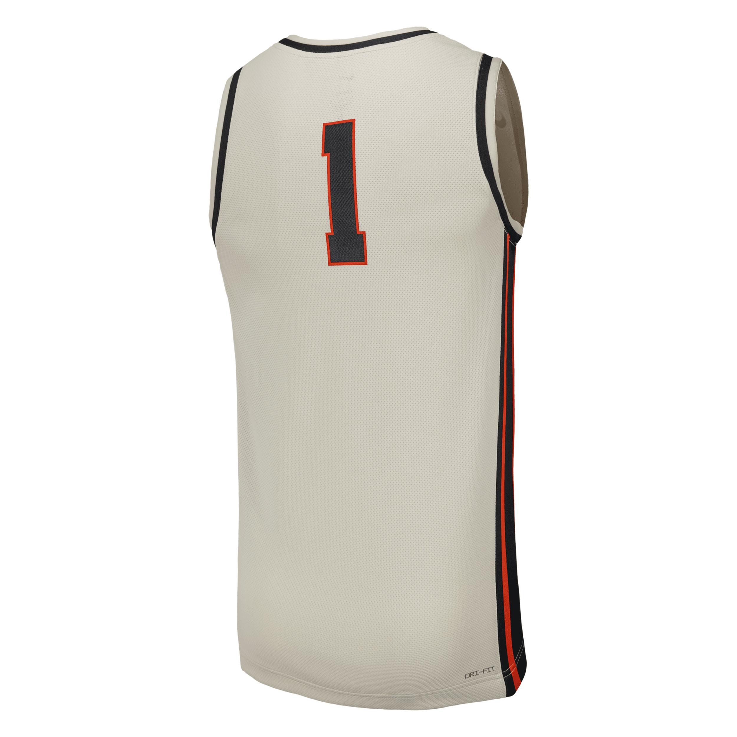 Men's Nike  Natural Oregon State Beavers  Replica Basketball Jersey, Size: 2XL, Beige Product Image