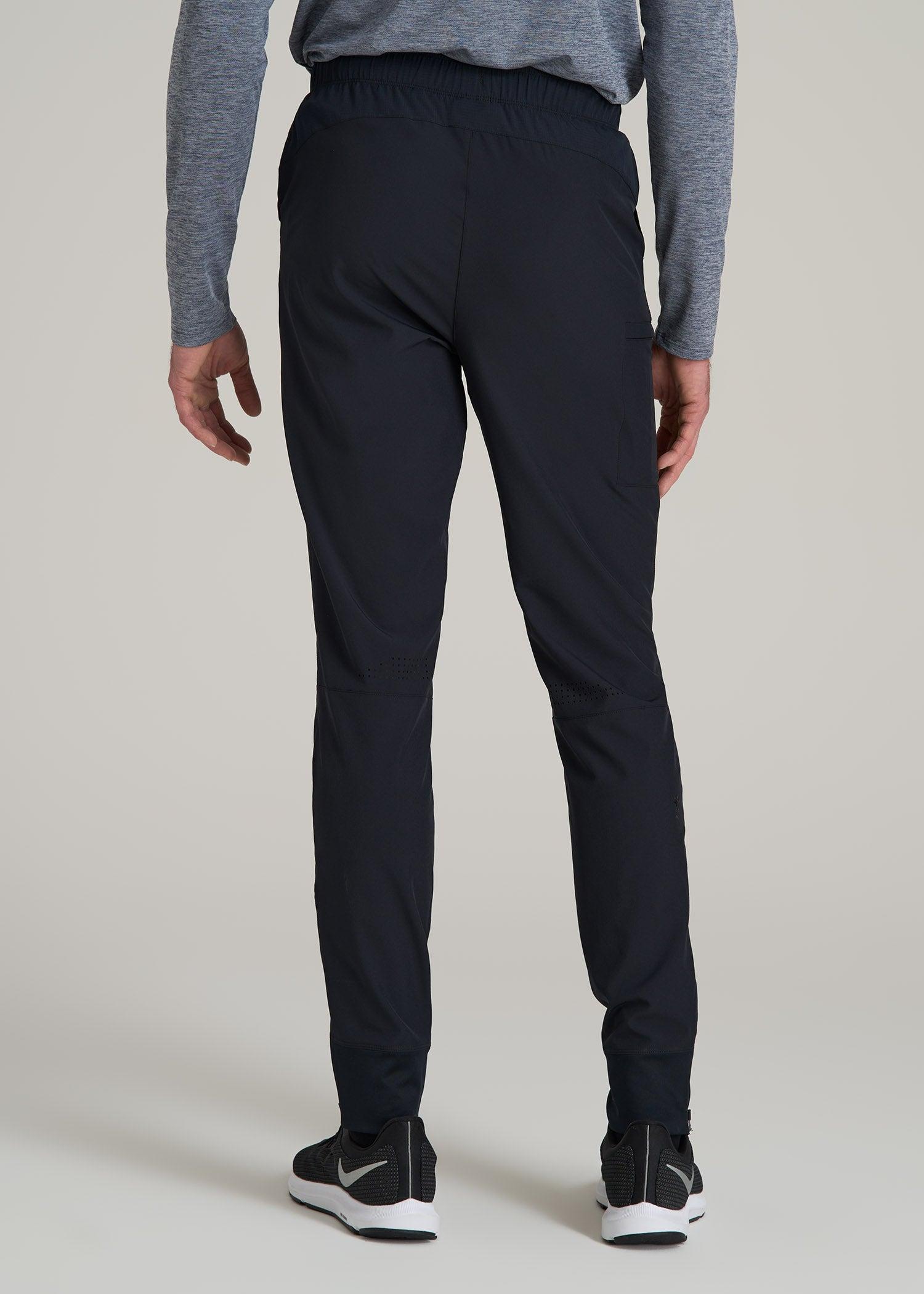 Featherweight Perforated Training Jogger for Tall Men in Black Product Image