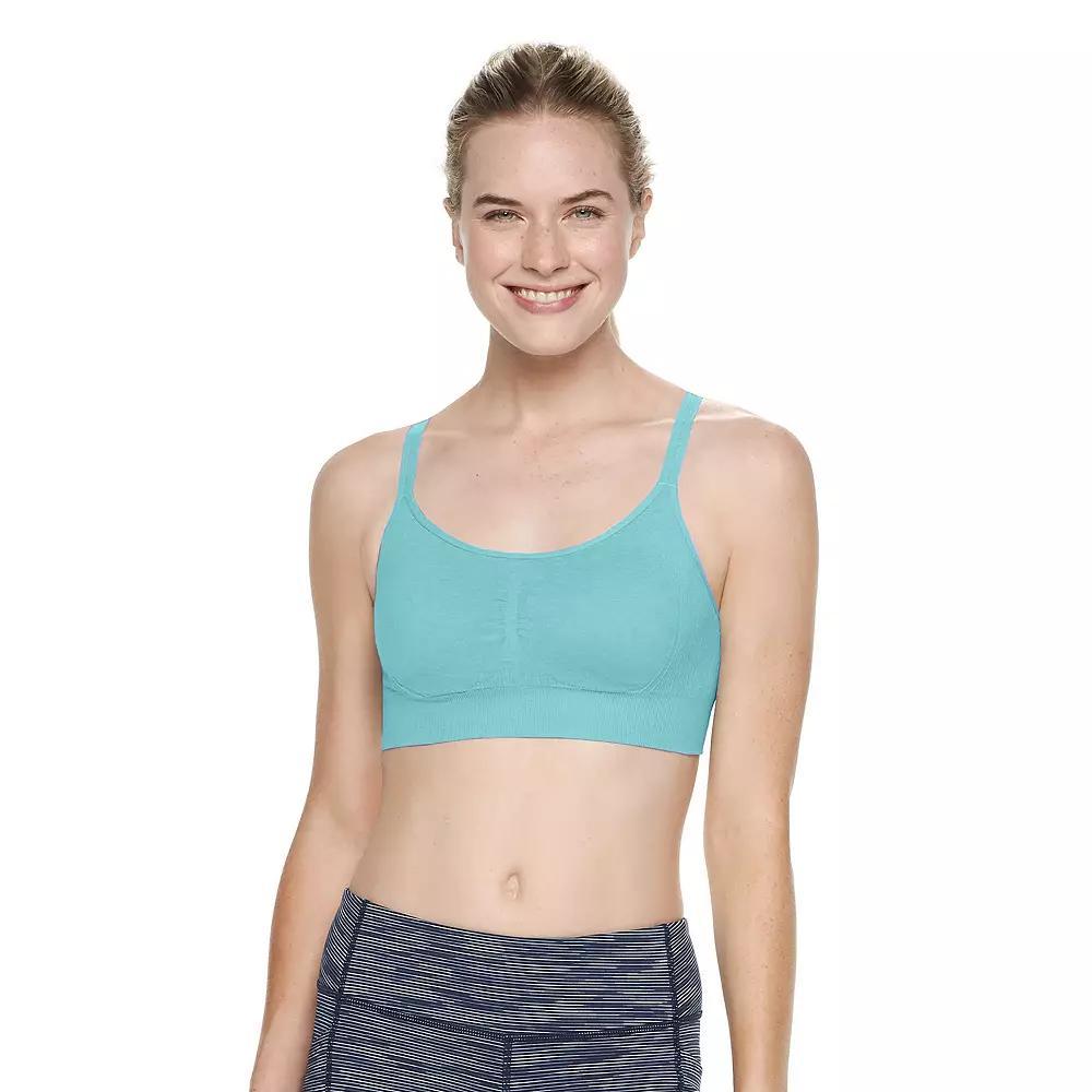 Tek Gear® Seamless Low-Impact Adjustable Sports Bra, Women's, Size: Medium, Latte Product Image