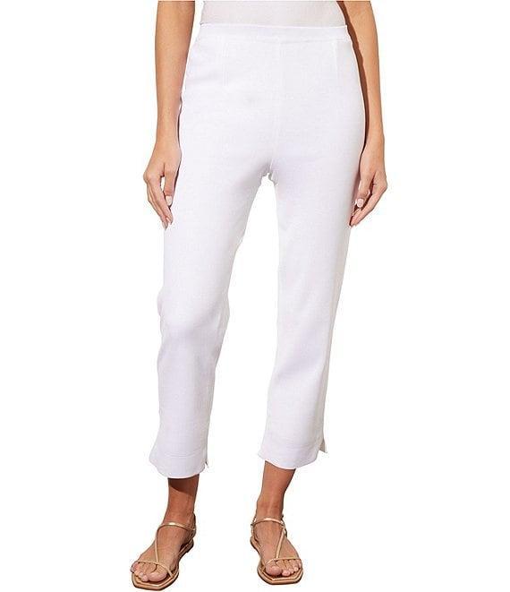 Ming Wang Lined Knit Pull-On Ankle Pants Product Image