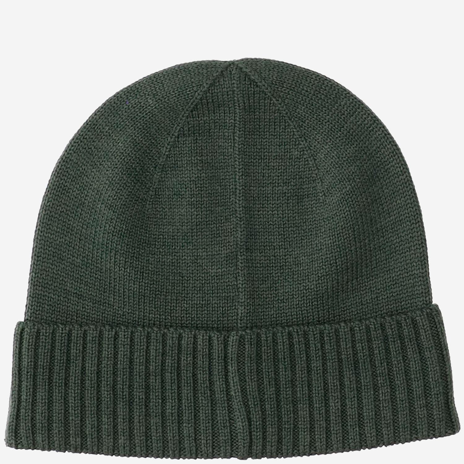POLO RALPH LAUREN Wool Beanie With Logo In Green Product Image
