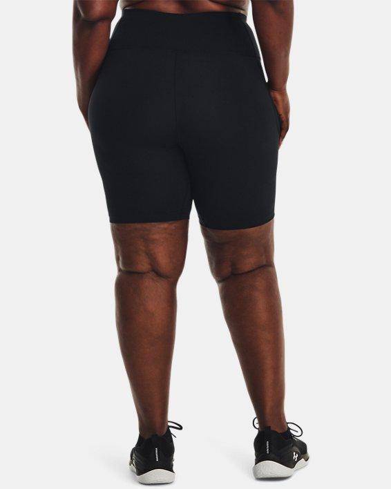 Plus Size Women's Under Armour 8-in. High-Rise Motion Bike Shorts, Size: 1XL, Black  Gray Product Image
