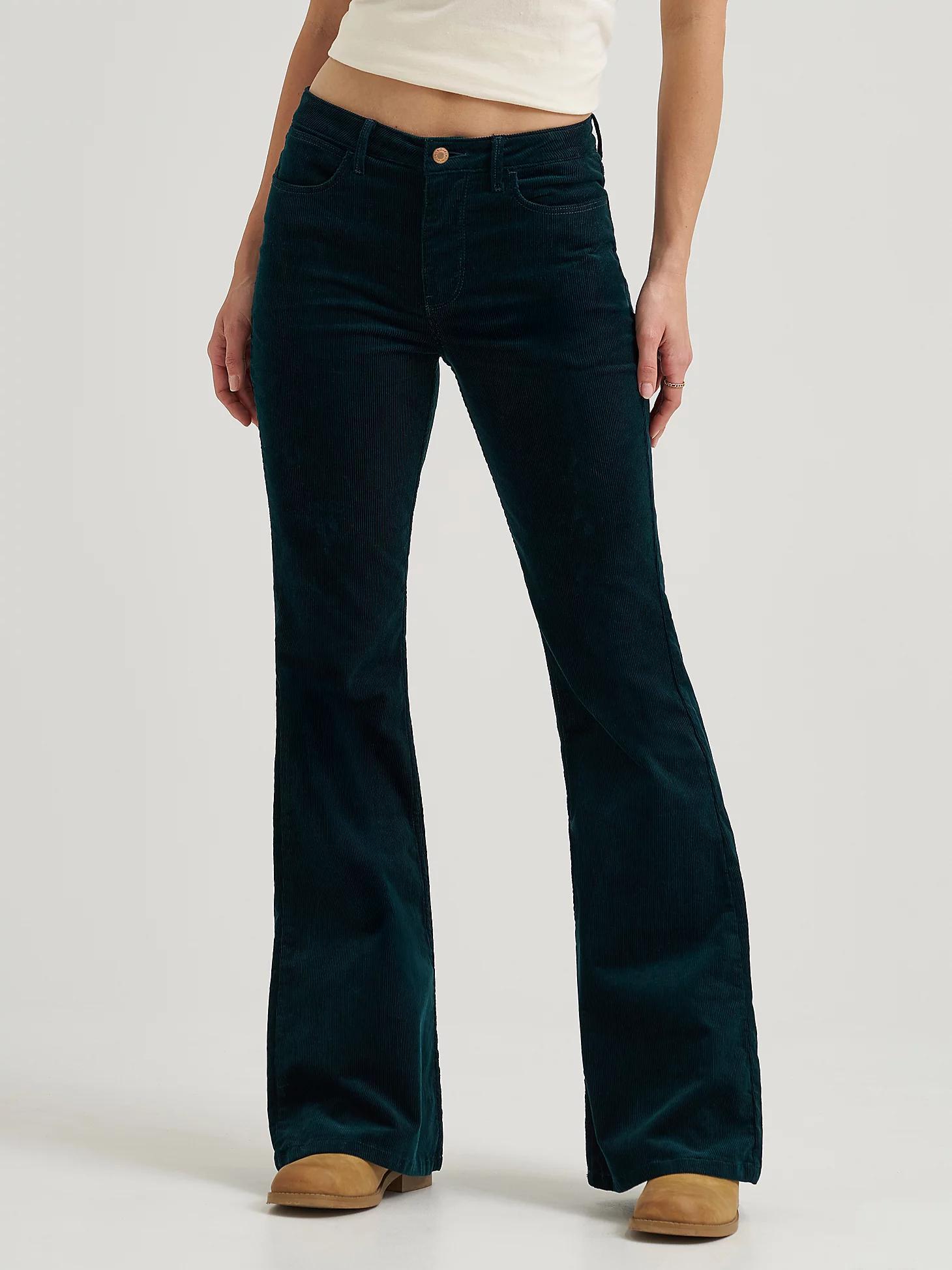 Women's Wrangler® Corduroy High Rise Fierce Flare Jean | Women's JEANS | Wrangler® Product Image