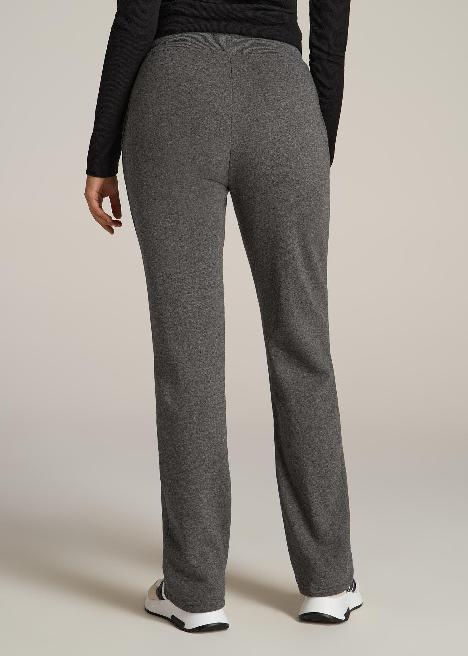 Wearever Fleece Open-Bottom Sweatpants for Tall Women in Black Product Image