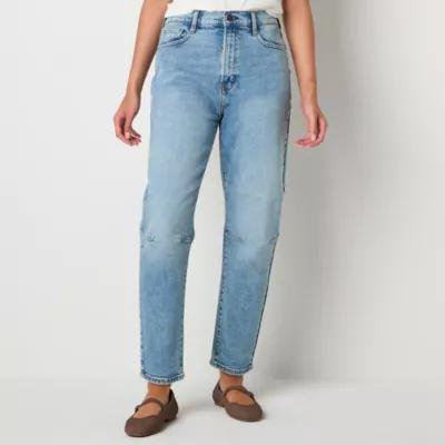 a.n.a Womens Highest Rise Straight Leg Barrel Jean Product Image