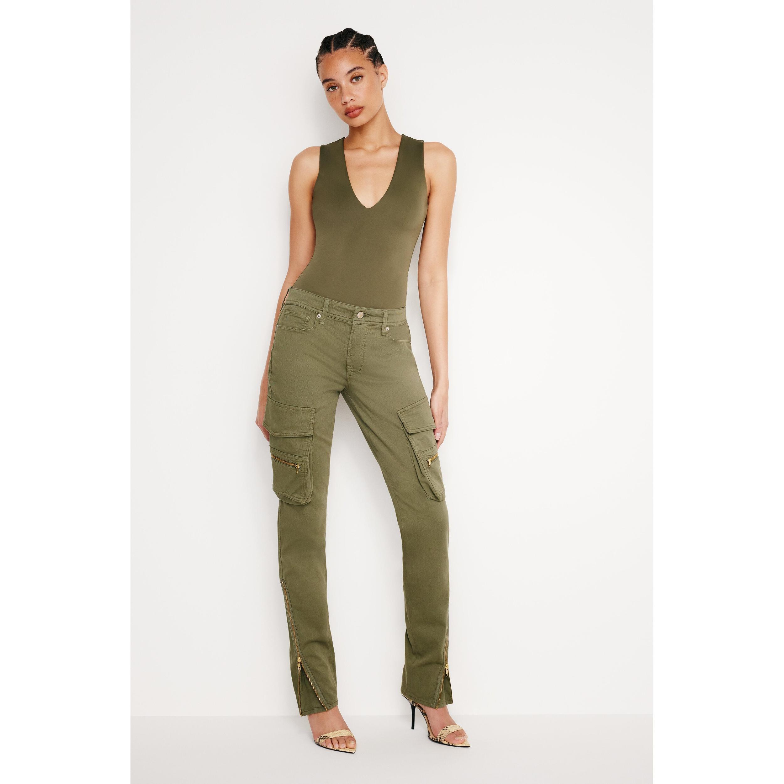 Womens Scuba Deep V Tank Bodysuit | | Good American by Khlo Kardashian Product Image