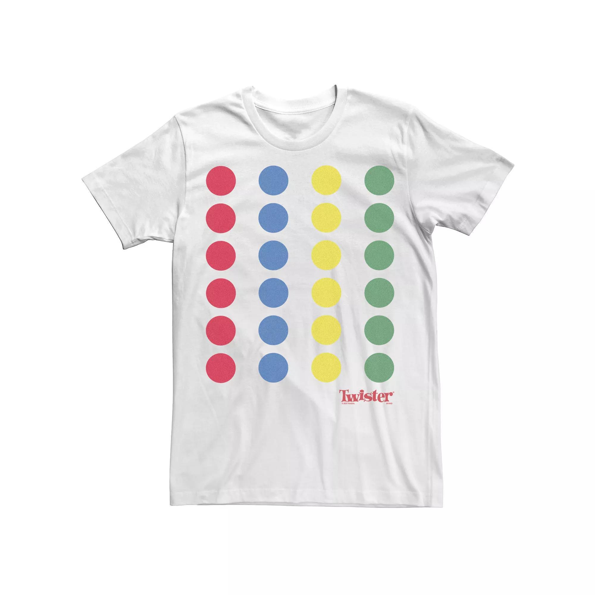 Men's Twister Mat Game Tee, Size: Large, White Product Image