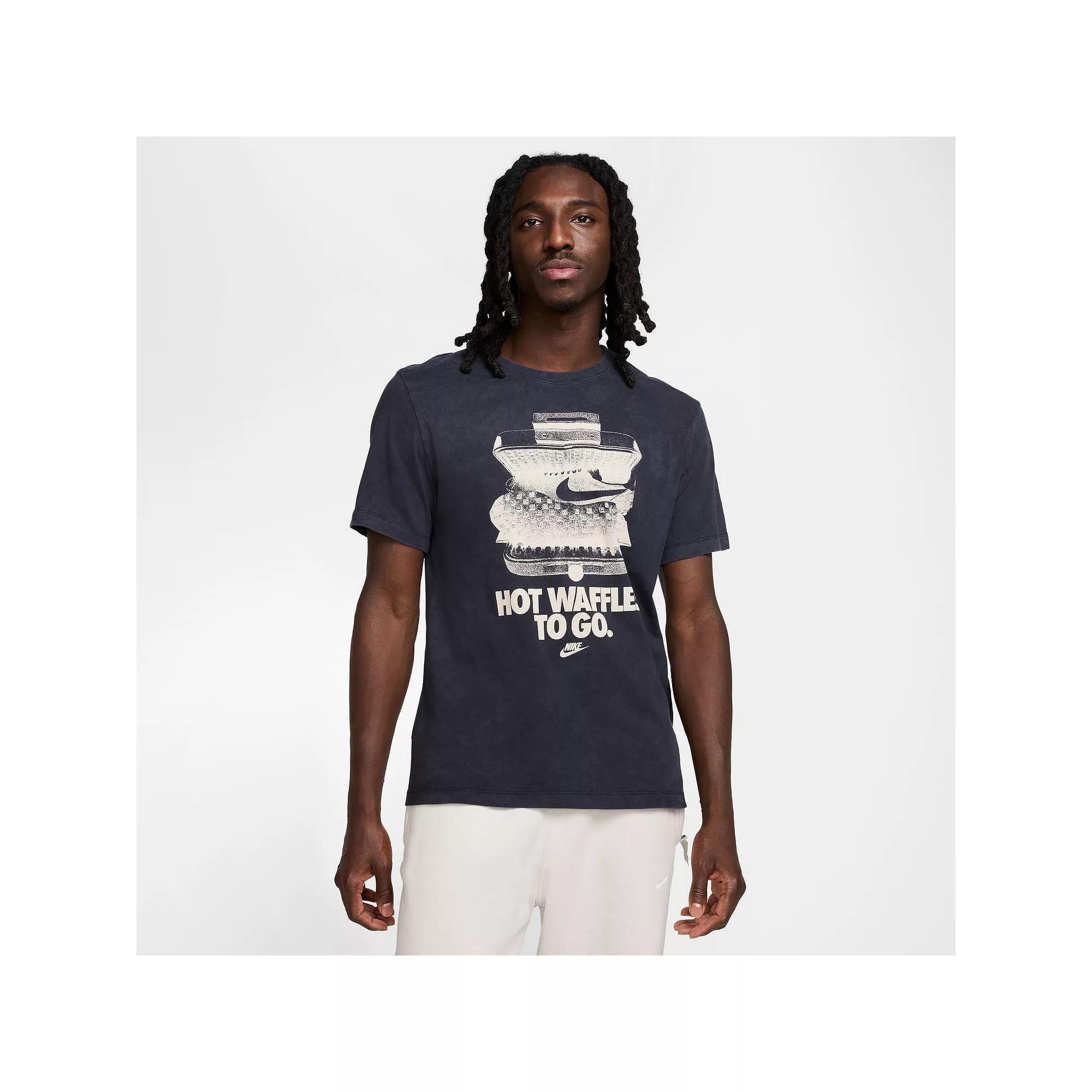 Men's Nike Hot Waffles to Go Graphic Sportswear T-Shirt, Size: XXL, Black Product Image