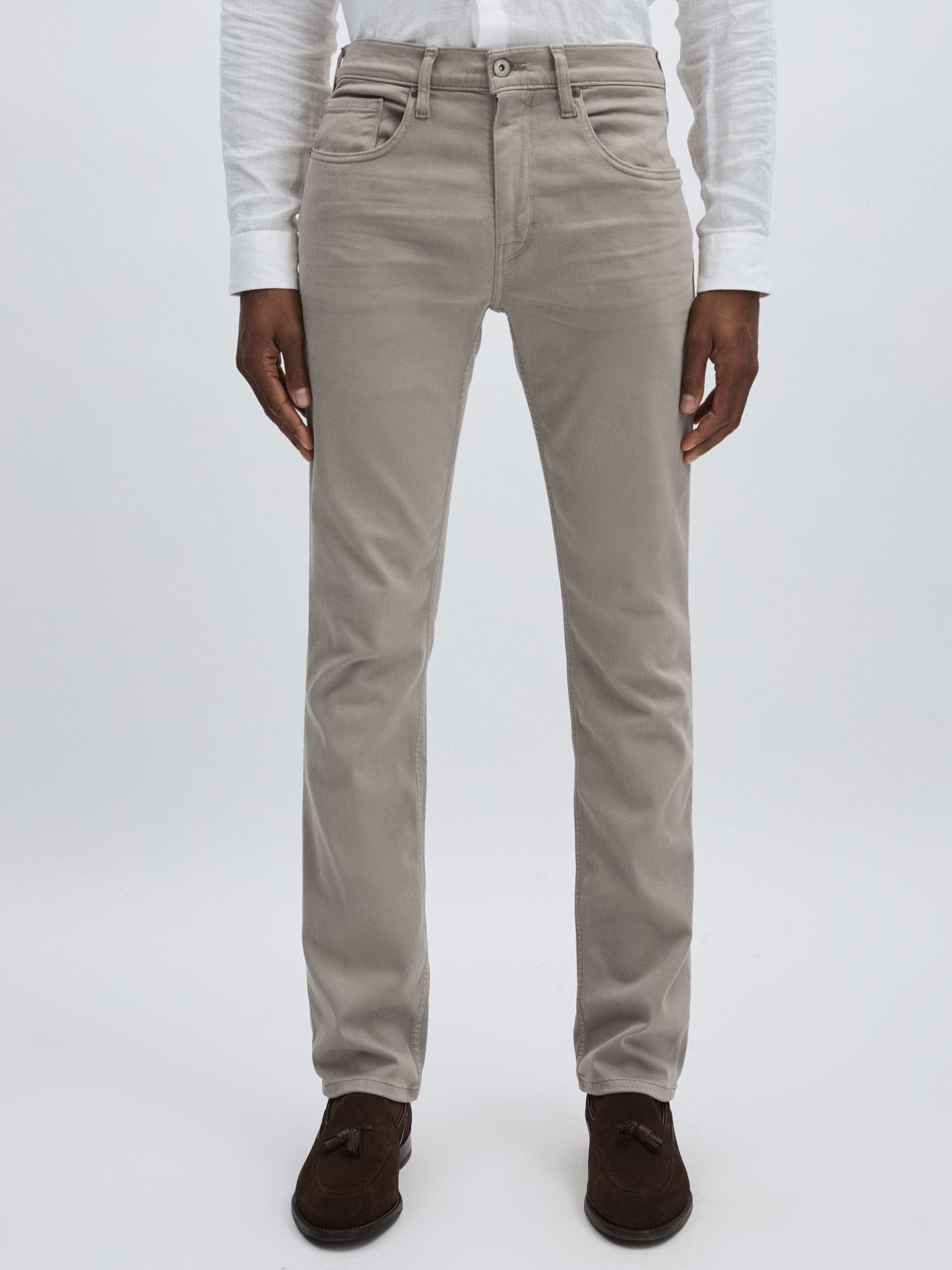 Paige Slim Straight-Leg Jeans in Silver Pearl Product Image