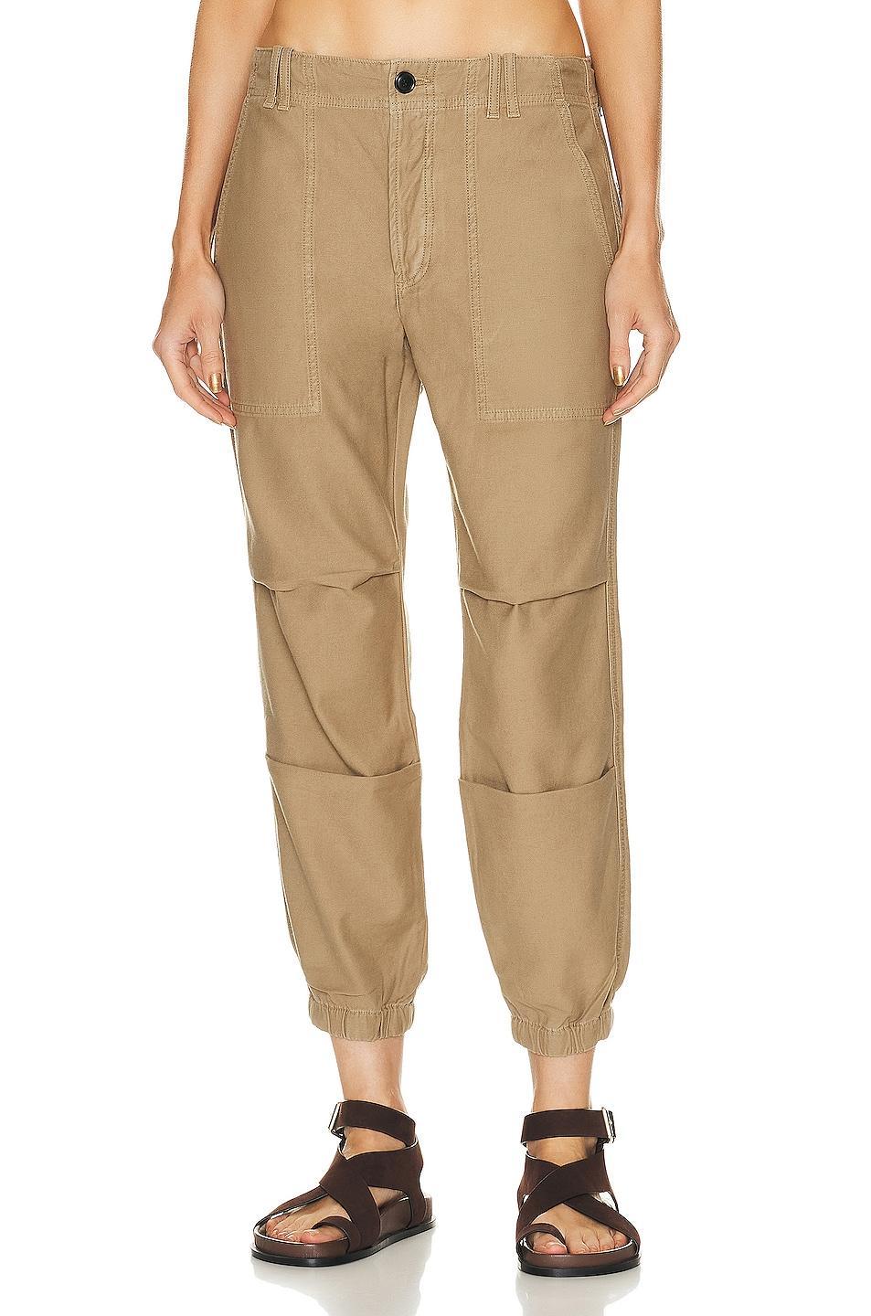 Agnit Sateen Cropped Utility Trousers Product Image