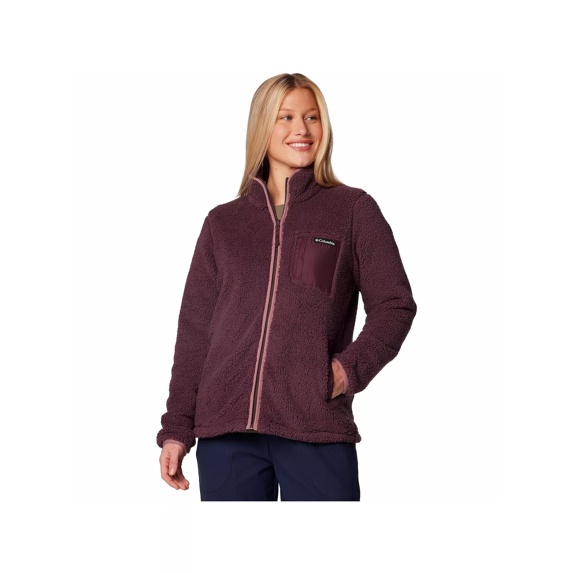 Women's Columbia West Bend II Full-Zip Fleece Jacket, Size: Large, Chalk Product Image
