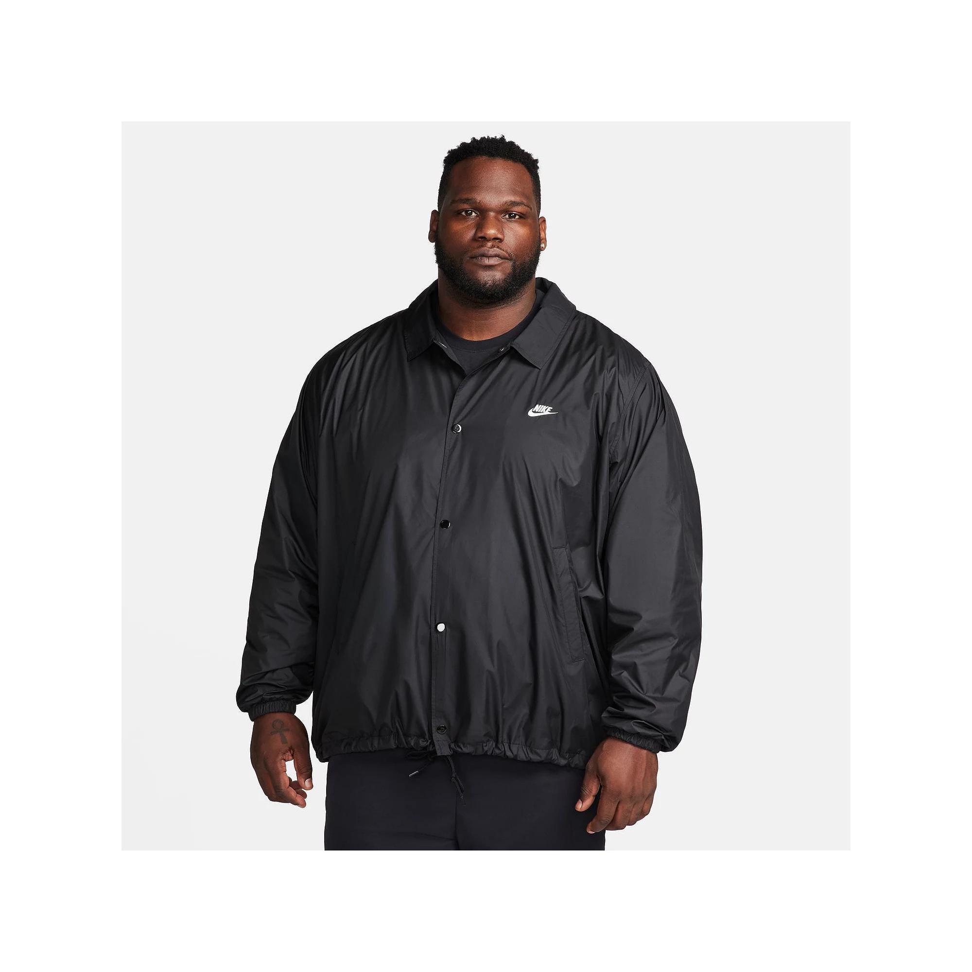Big & Tall Nike Club Coaches' Jacket, Men's, Size: Large Tall, Black Product Image
