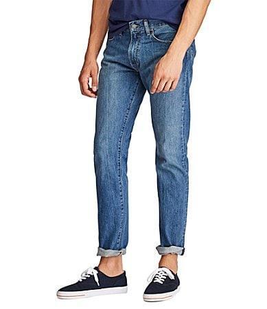 Polo Ralph Lauren Varick Slim Straight Jeans in Blue Product Image