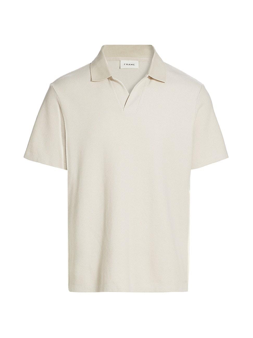 FRAME Jacquard Polo in Baby Blue at Nordstrom, Size Xx-Large Product Image
