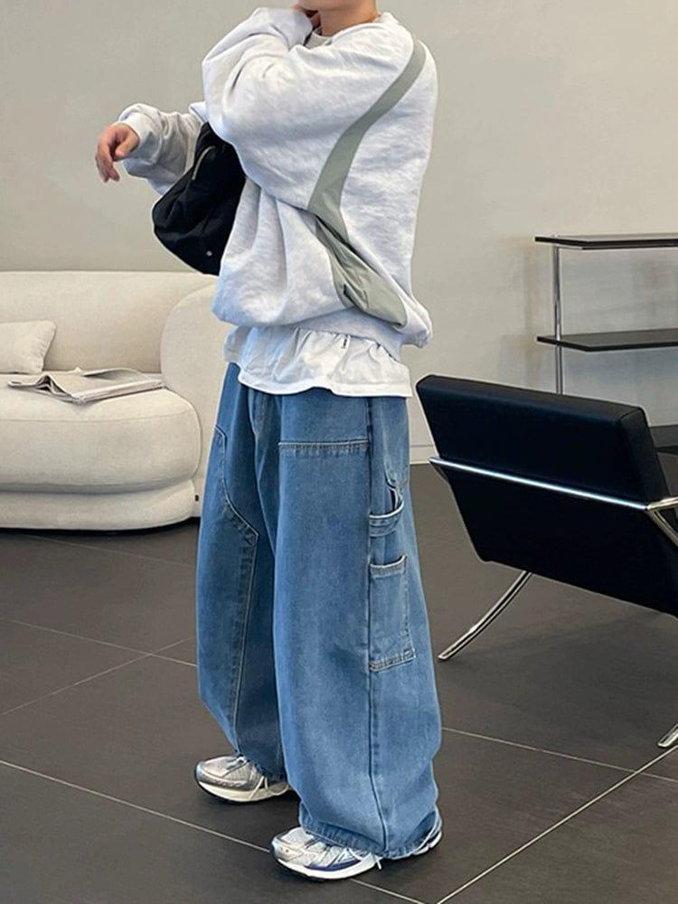 RT No. 11180 BAGGY DENIM JEANS Product Image