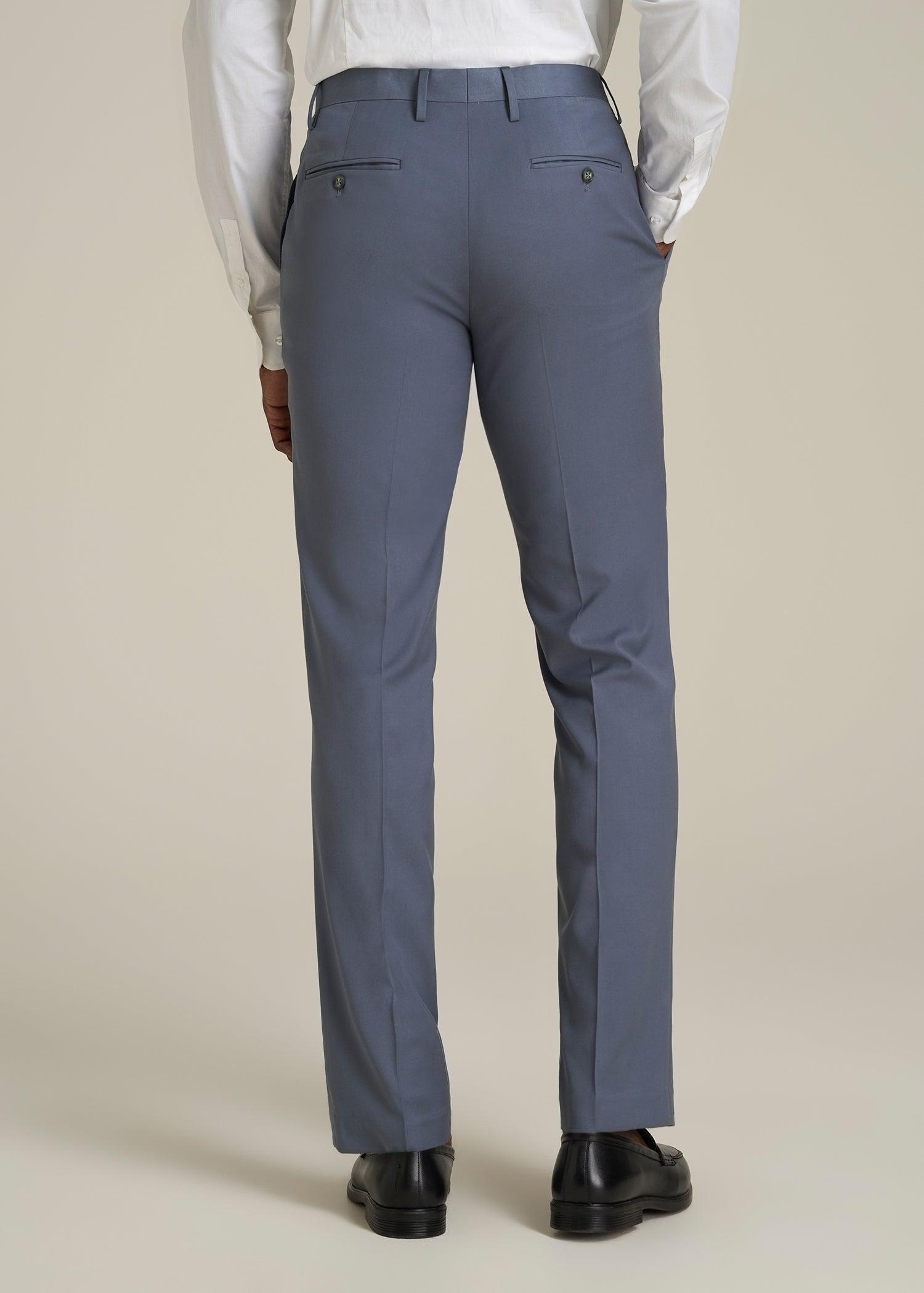Suit Trousers for Tall Men in Blue Slate Product Image