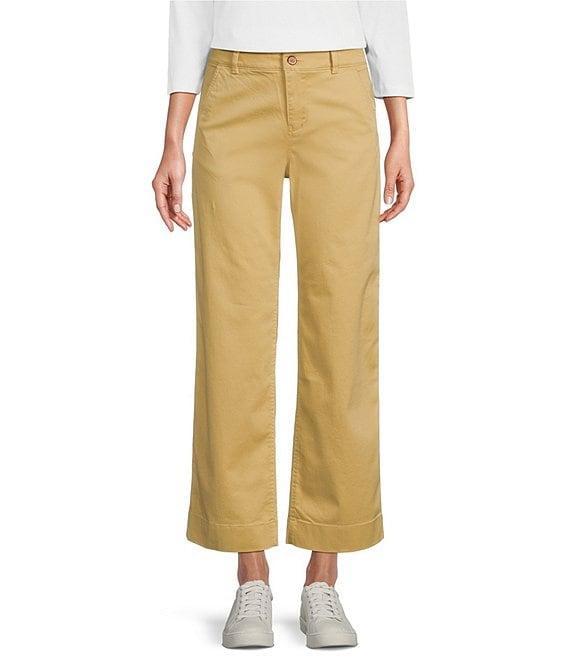 L.L.Bean Comfort Stretch Mid-Rise Wide-Leg Chino Pants Product Image