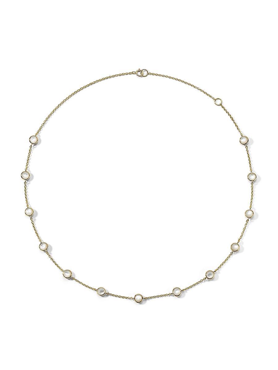 13-Stone Station Necklace in 18K Gold Product Image