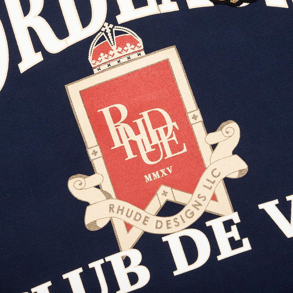 Bordeaux Crewneck - Navy Male Product Image