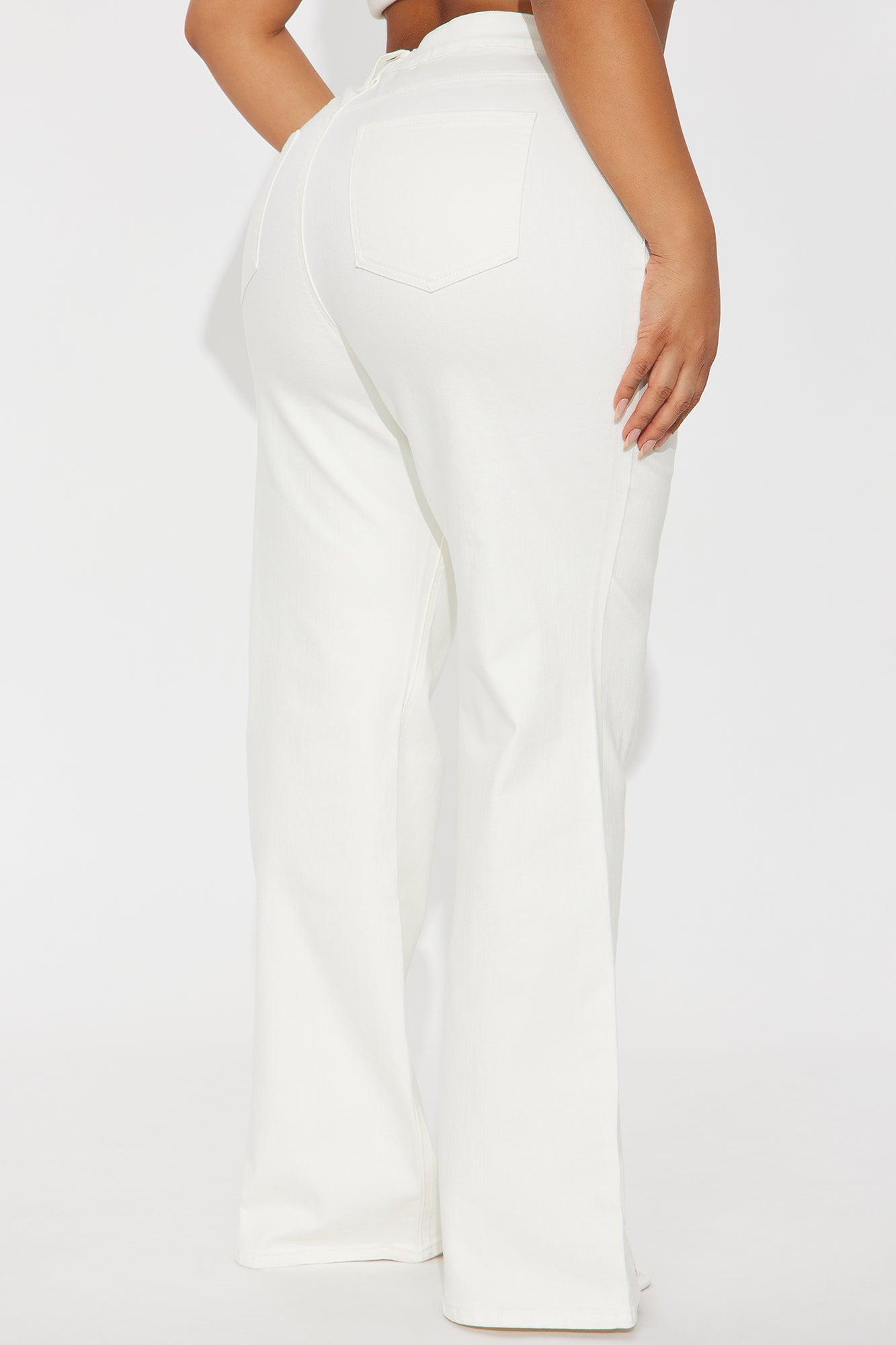 Alpine High Rise Flare Jeans - Off White Female Product Image