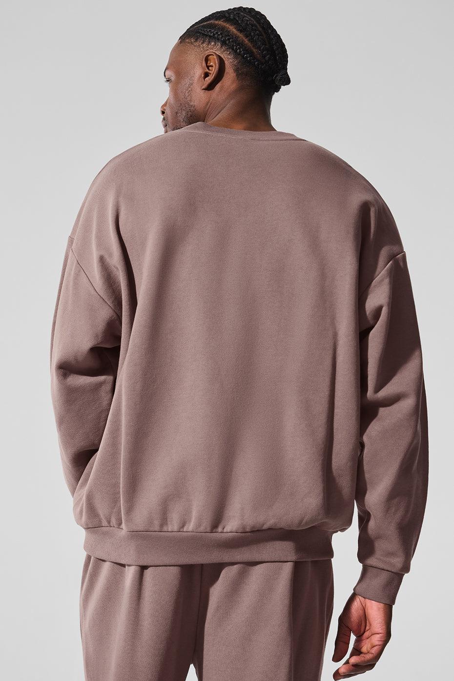 Accolade Crew Neck Pullover - Mushroom Product Image