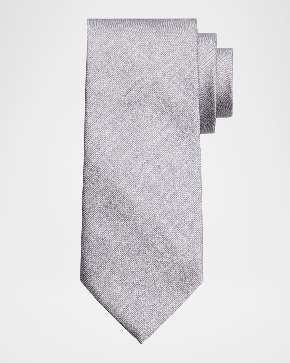 Mens Solid Silk Tie Product Image