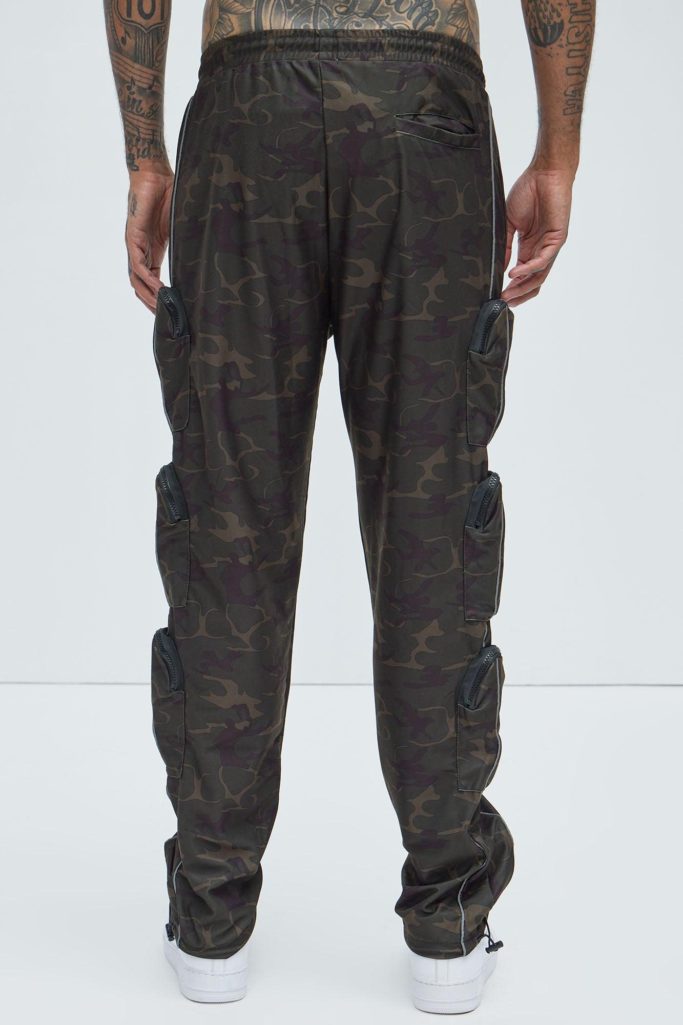 I Got You Cargo Baggy Track Pants - Camouflage Product Image