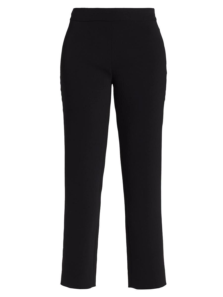 Womens Stretch Crepe Straight-Leg Pants Product Image