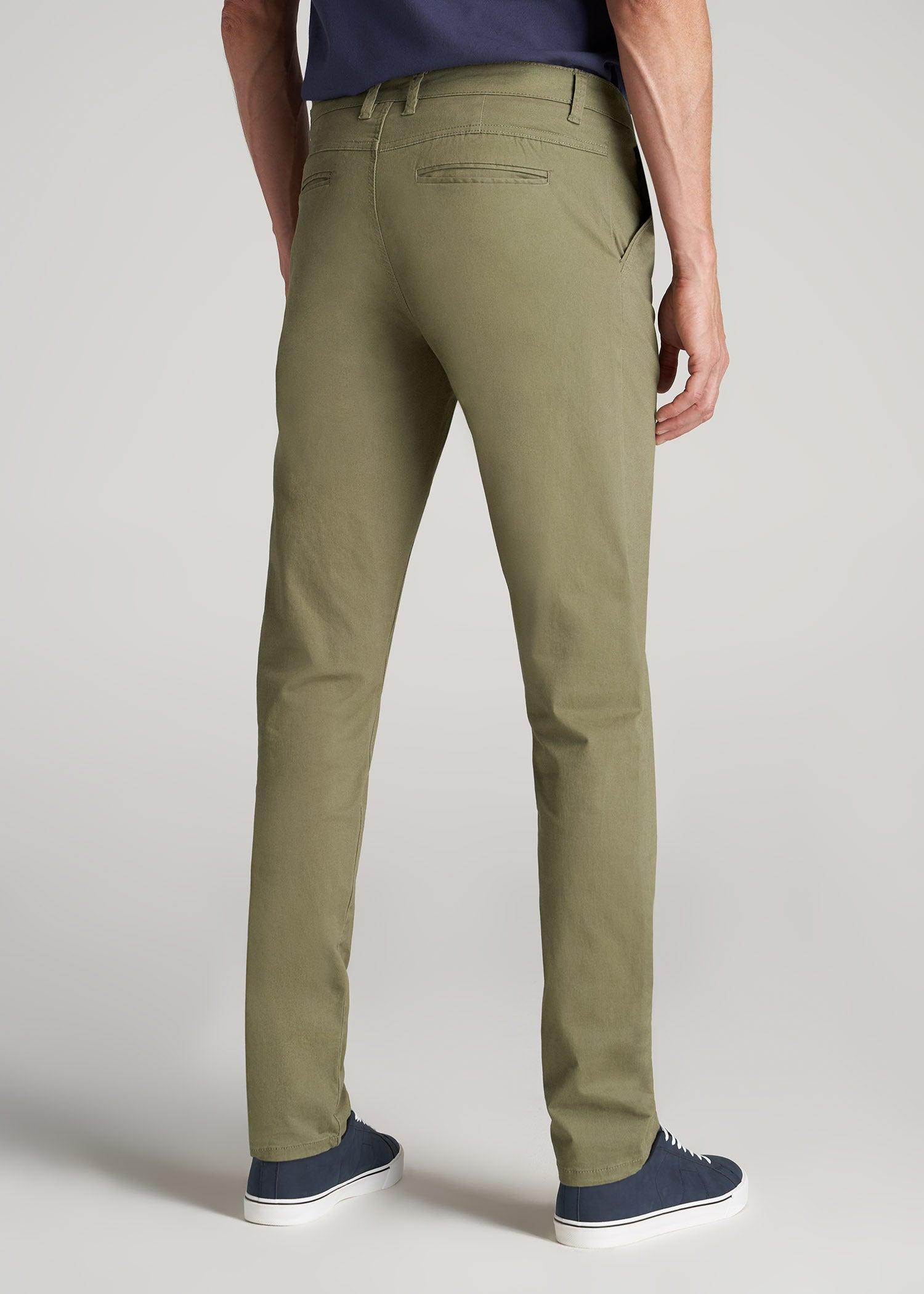 Carman TAPERED Chinos for Tall Men in Russet Brown Product Image