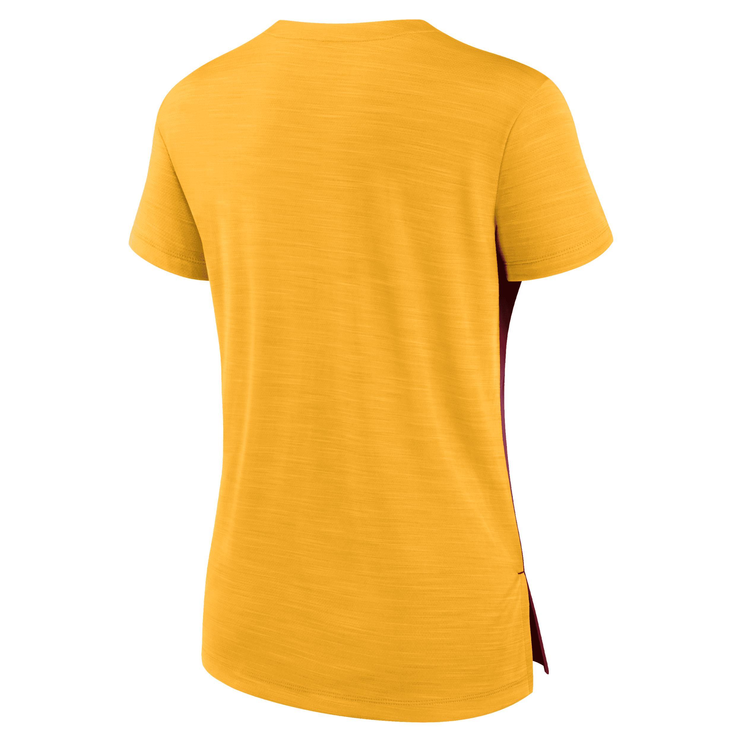 Women's Nike Burgundy/Gold Washington Commanders Impact Exceed Performance Notch Neck T-Shirt, Size: Small, Wft Med Re Product Image