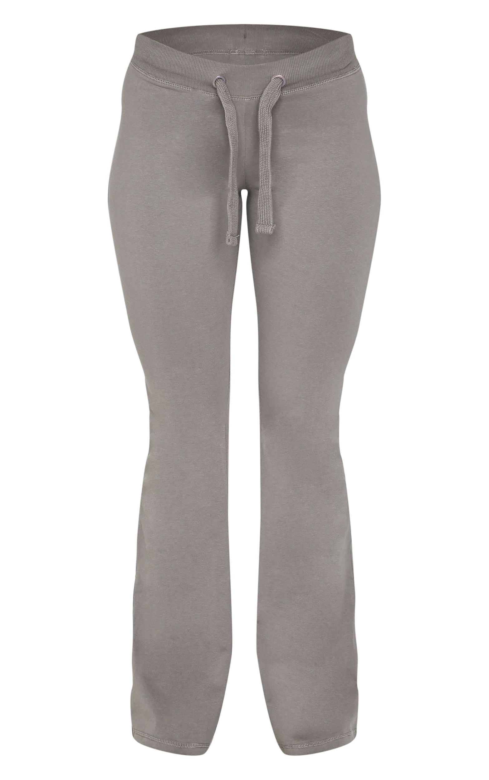 Charcoal Low Rise Skinny Flare Pants Product Image