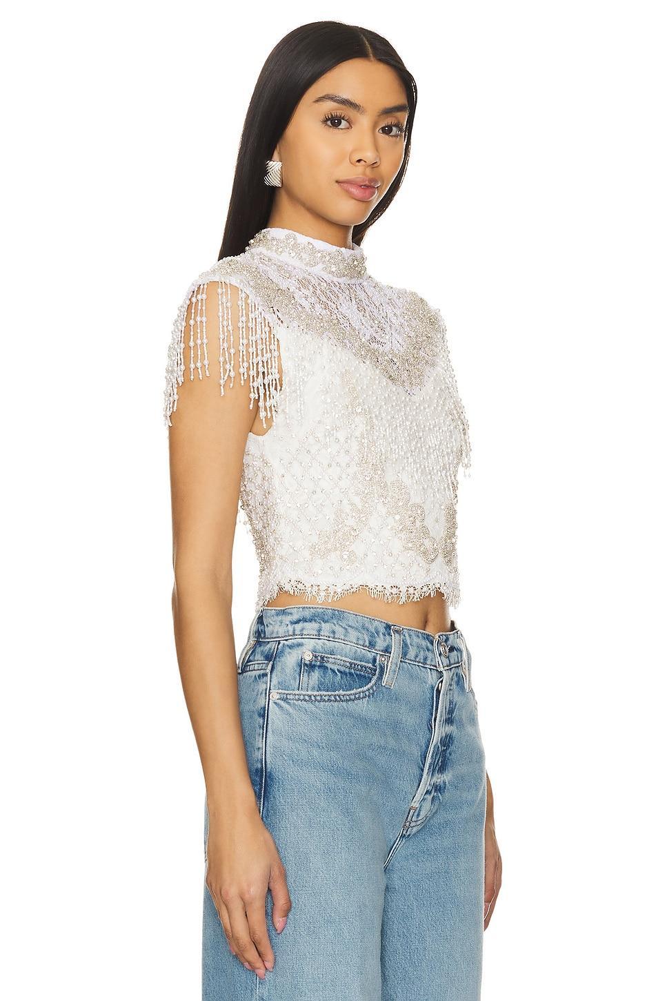 Pria Fringe Top Alice + Olivia Product Image