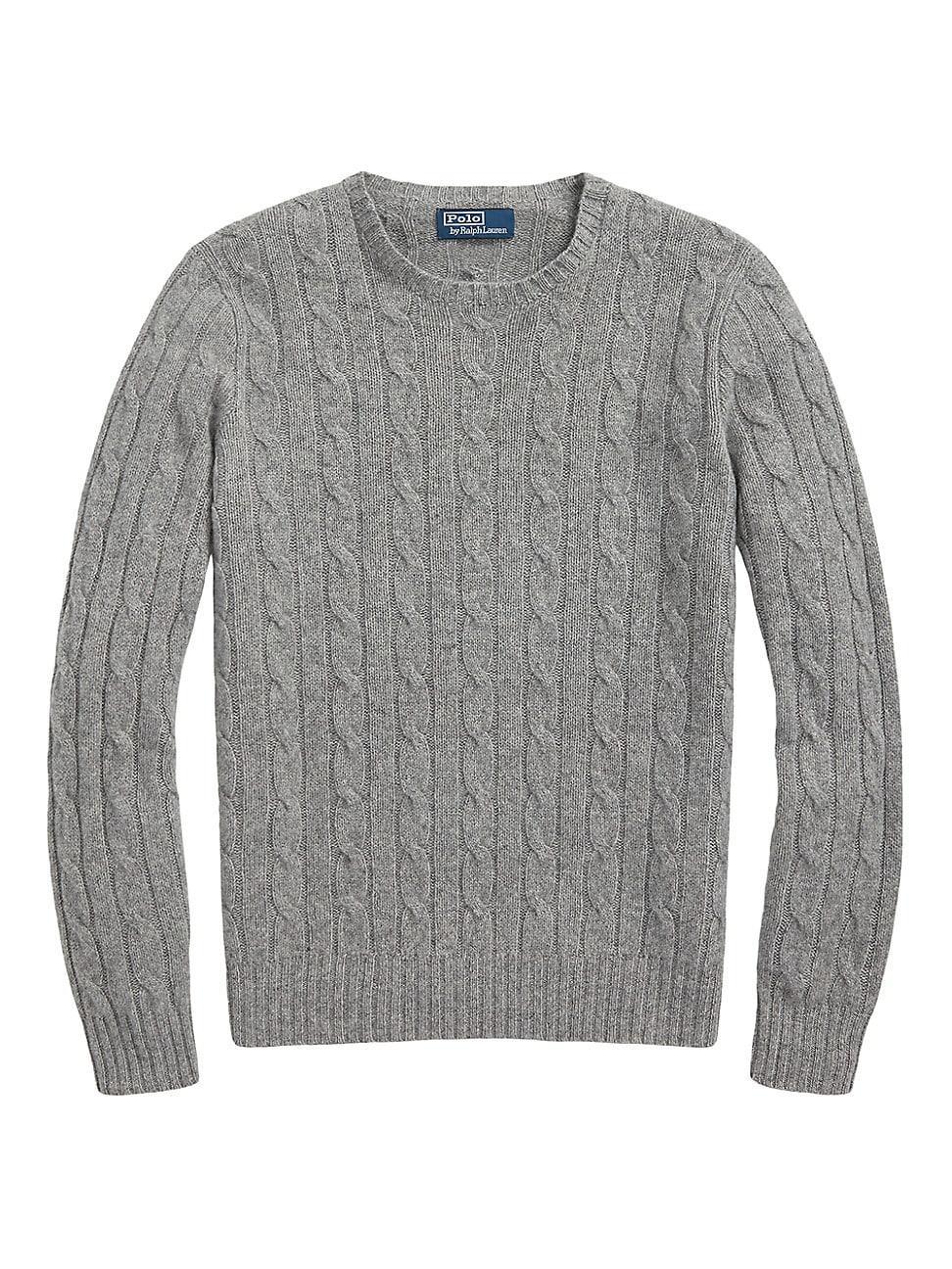 Polo Ralph Lauren Cashmere Cable Knit Crewneck Sweater Product Image