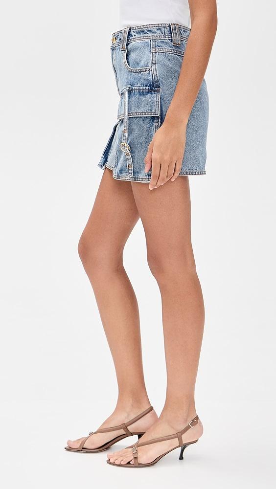 Aje Juno Denim Micro Mini Skirt | Shopbop Product Image