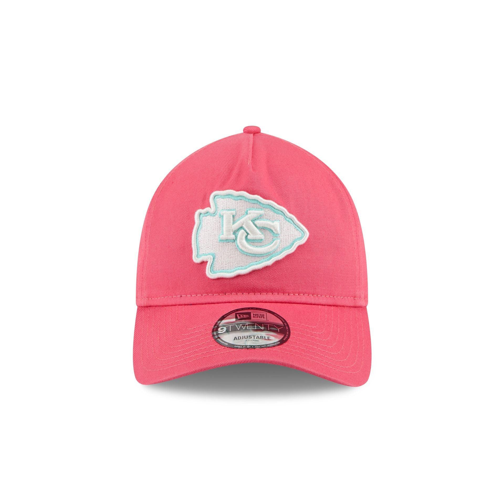 Kansas City Chiefs Coral 9TWENTY A-Frame Adjustable Hat Male Product Image