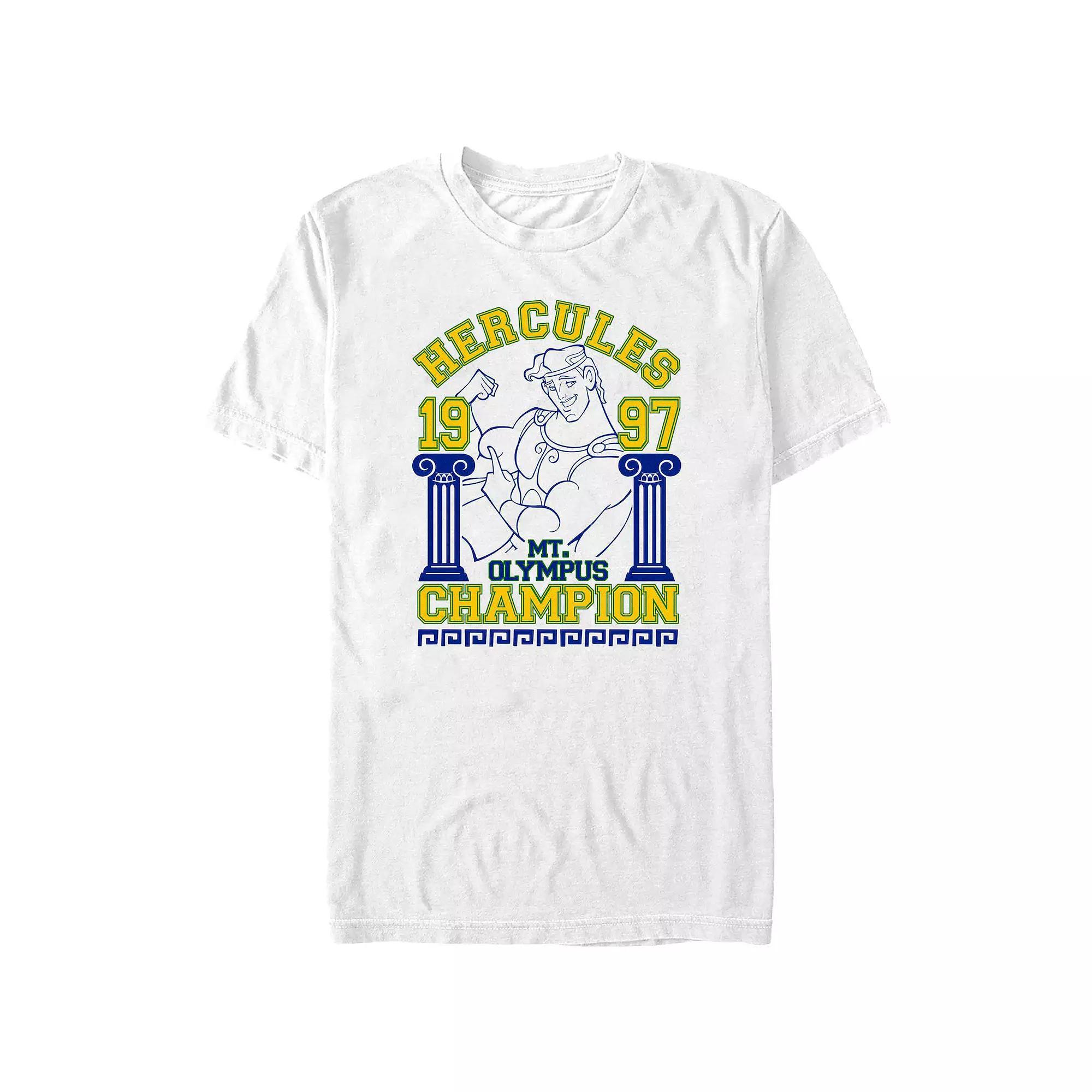 Disney's Hercules Mt. Olympus Champion 1997 Big & Tall Graphic Tee, Men's, Size: 5XB, White Product Image