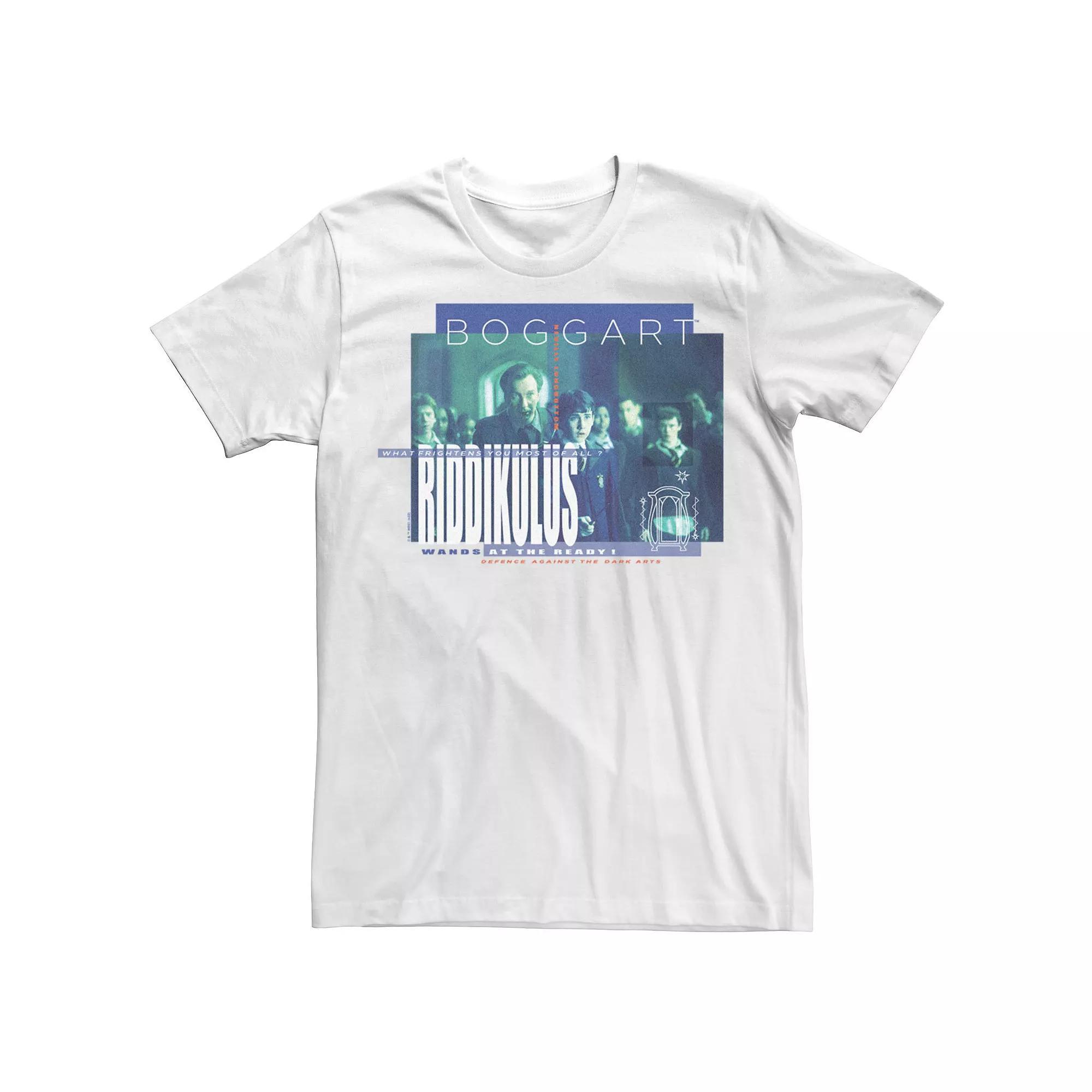 Men's Harry Potter Deathly Hallows 2 Riddikulus Tee, Size: Large, White Product Image