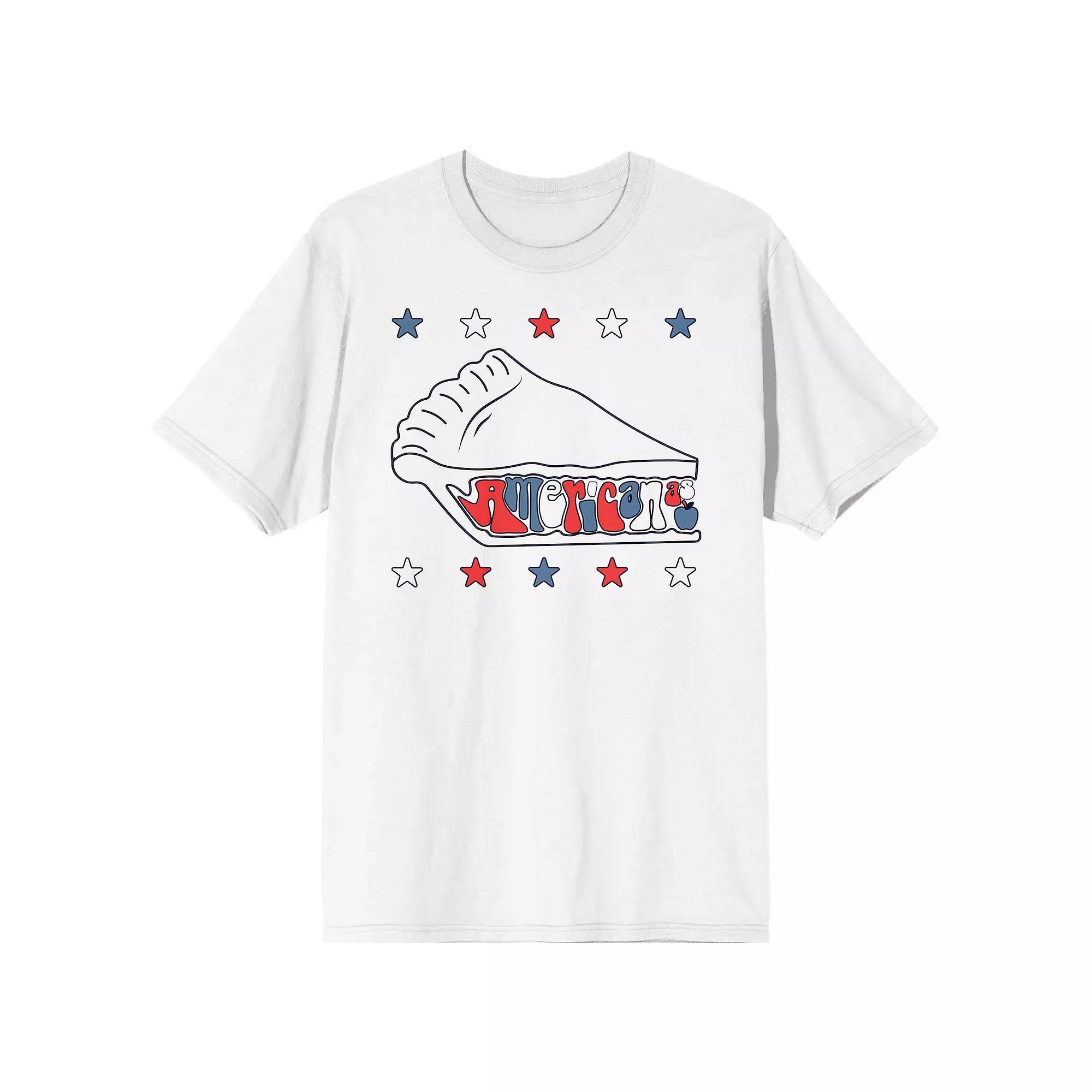 Men's Americana As American Tee, Size: XL, White Product Image